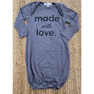 JOAH LOVE Made With Love Baby Girl Boy Newborn Gown Footless Outfit Size 0-3mos